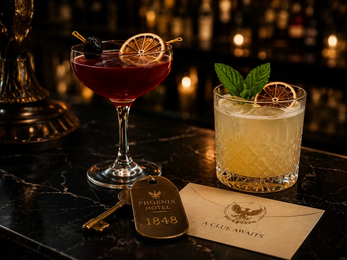Cocktails with a Phoenix Hotel key at The Cipher Lounge